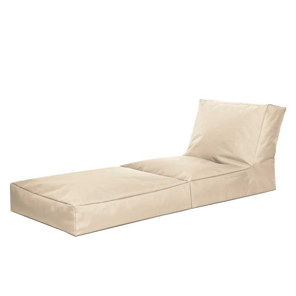 Sitzsack Sessel ausklappbar in Beige - Zynla