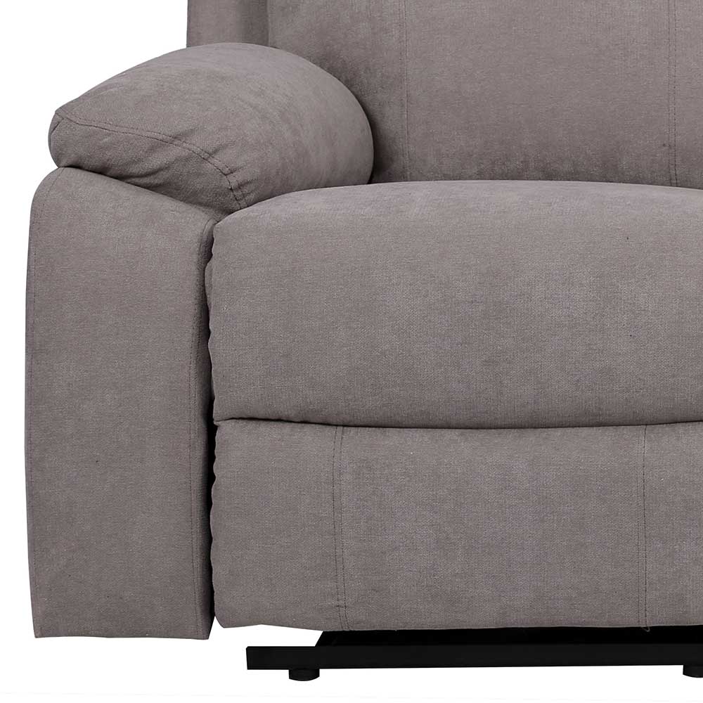 Graues Dreisitzer Sofa mit Taschenfederkern - Extrados