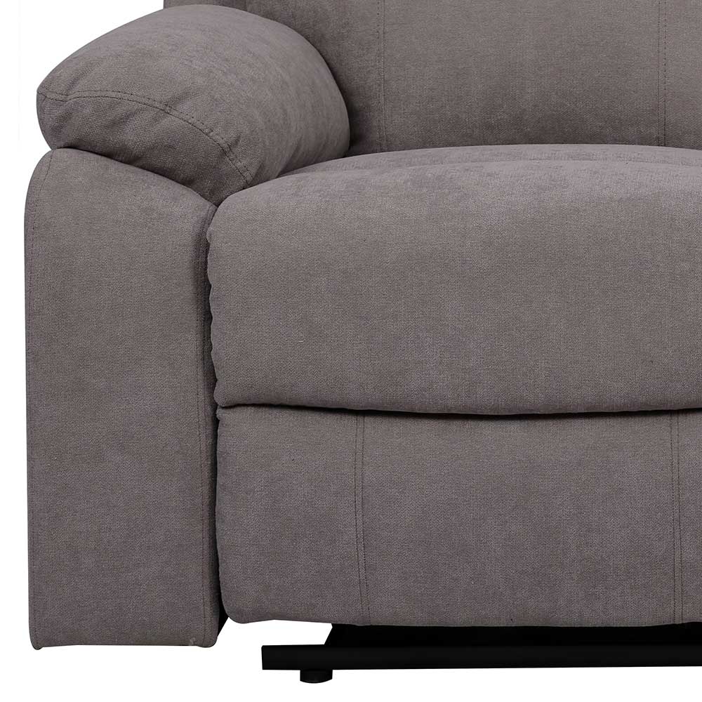 Graues Zweisitzer Sofa mit Taschenfederkern - Extrados