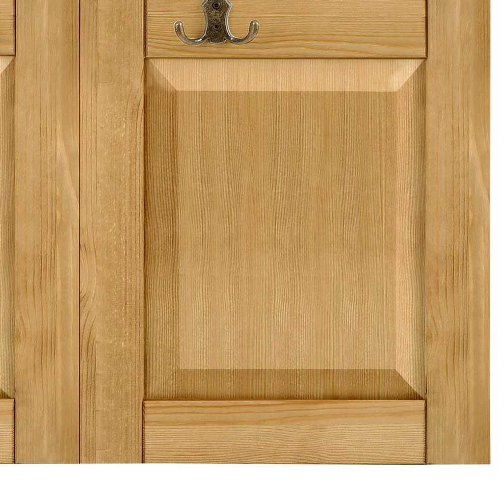 Country Style Wandgarderobe Paneel aus Kiefer - Zavieca