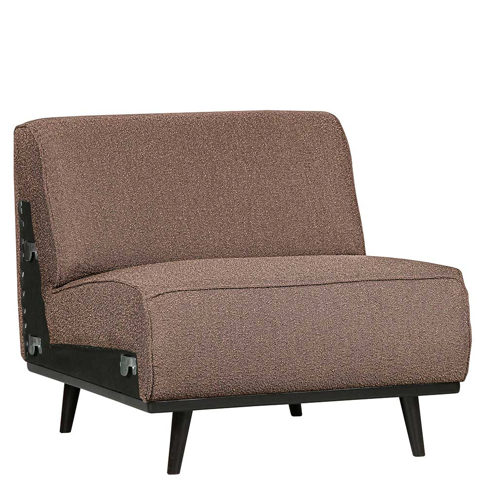 Hellbraunes Modulsofa-Element aus Boucle - Nyons